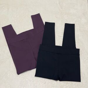 Matty M Black/Purple Leggings 2pc Set